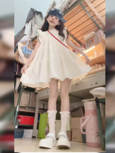 LIRUSHAN | Fresh Style White Mini Dress