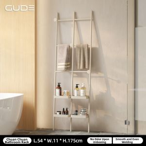 GUDE | Bathroom Wall-Mounted Towel Storage Shelf No-Drilling