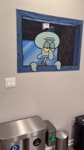 Sticker Jendela SpongeBob Krusty Krab Custom Cetak HD Desain Lucu & Eye-Catching