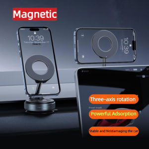 Vacuum Magnetic Cell Phone Mount Strong Suction Cup Universal Stable Phone Holder Adjustable Multifunctional Stand Office Desk