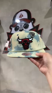 Chicago Bulls Acid Wash Blue Snapback - Mitchell & Ness