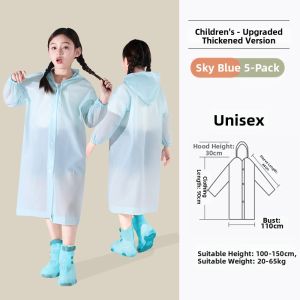 Tuban | Disposable Childrens School Raincoat for Boys and Girls Water-Proof Backpack Friendly