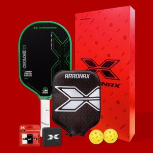 ARRONAX Cyclone C1 16MM Carbon Traction Pickleball Paddle - Advanced Control & Power 146MM Ergonomic Handle