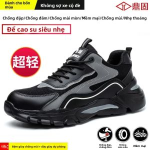 DINGGU | Giày Bảo Hộ Đế Thép Cho Nam Chống Đâm Xuống và Thông Gió Nhẹ