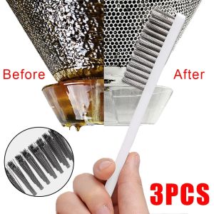 3/1PCS Kitchen Hood Gas Stove Cleaning Brush Metal Wire Head Powerful Decontamination Brush Durable Long Handle Cleaning Tools
