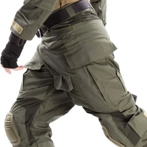 Outdoor Tactical Pants Men Clothing G3 Combat Pants +Knee Pads Airsoft Trousers Hunting Elastici Working Clothes Hiking Trousers