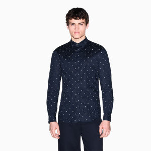 Armani Exchange | New Style Long Sleeve Printed Business Casual Mens Shirt