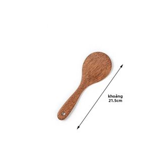 1PC Thìa Gỗ Tay Cầm Dài Muỗng Cơm Chiên Turner Muôi Canh Thân Thiện Với Môi Trường Chống Dính Dụng Cụ Nấu Ăn Nhà Bếp