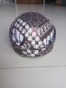 Set Kain Jarik Sunda Pengantin Ciki Hafizah Isi 2 Lembar Panjang Pendek dengan Blangkon Blok Silver