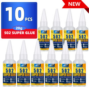 LOOLIFL | 502 Super Glue Instant Quick Drying Cyanoacrylate Adhesive Strong Bond for Plastic Metal Wood Glass Rubber Leather