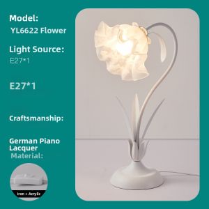 LANGSHANGZHAOMING | Creative Lily Of The Valley Vintage Bedside Lamp
