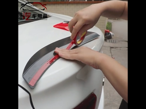 Car Rear Trunk Spoiler Wing ABS Adjustable Roof Tail Extension Wing No Drilling Intallation