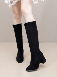 Josiny | New Winter Thick Heel Fur-Lined Long Boots