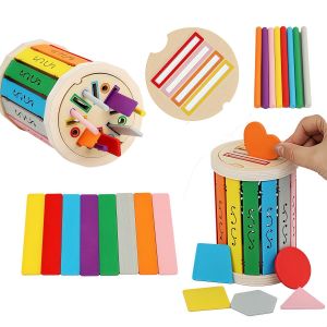 Toddlers Montessori Toy Learning Color Sorting Toy Shape Matching Game Early Educational Toy Fine Motor Skill Kid Sensory Toys
