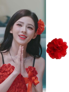 Latin Girl Charm Hair Flower Stage Dance Hair Accessories in Black Lace Flower Clip Sweet Soft Dance Stage Hair Accessories