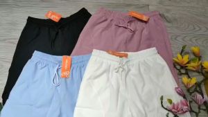 Quần đùi ngố nữ tập gym yoga aerobic thể thao chất liệu vải dù thoáng mát BINSPORTS Q172