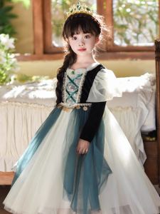Princess Style Halloween Birthday Girls Dress Autumn Winter New Arrival Elegant Net Skirt Dress Childrens Fashion Clothing