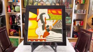 Tranh sơn mài - Họa Tiết PICASSO - Size 50x50 cm/ Kèm khung sơn mài cao cấp
