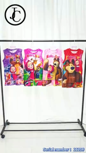 Kids for girls jersey terno Masha and Bear for 2-7yrsold