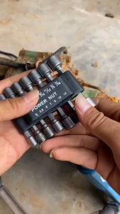 ลูกบล็อกสวมเร็ว ขันสกรูใช้กับสว่านไฟฟ้า ชุดบล็อก 14 ชิ้น