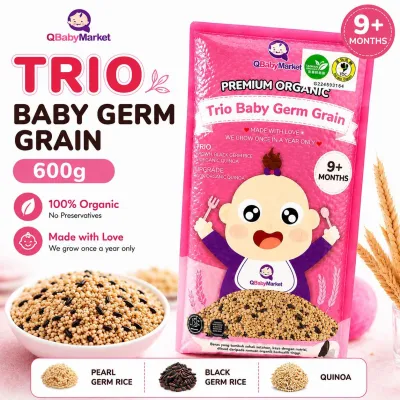 Q Baby Market Premium Organic Trio Baby Germ Rice 9M+ 有机宝宝胚芽米