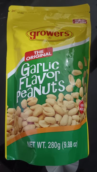 Growers Garlic Flavor peanuts 280g | Lazada PH