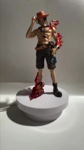 Bandai | 20cm Anime One Piece Figure Luffy Ace Figurine Fire Fist Dreamy Ace Statue Model PVC Collection Desktop Action Figure Toy Kid Gi