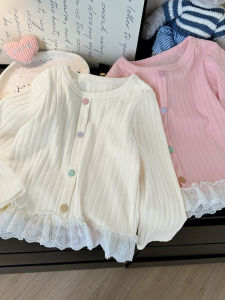 Lace Sweet Long Sleeve T-shirt Girls