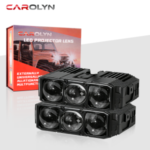 High Power Car Spotlight with Fan LED Grille Driving Fog Work Light 12V 24v External Auxiliary Light for SUVs Off-Road Vehicles