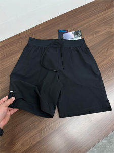 Quần Short Thể Thao Nam Mùa Hè Mỏng Thoáng Khí Quần Dài Năm Điểm Quần Chạy Bộ Ngoài Trời Quần Ống Đứng Màu Đen Nhanh Khô