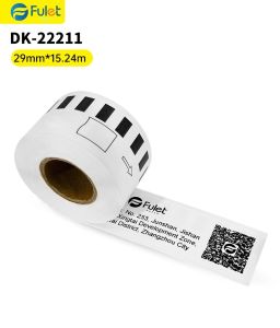Cuộn Màng Nhãn Liên Tục Tương Thích Brother DK-22211 Kích Thước 1.1 X 50 Rộng 29mm Keo Nóng Chảy Vĩnh Cửu Dùng Cho Máy In Brother