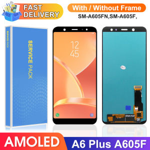 AMOLED Display Screen for Samsung Galaxy A6 Plus 2018 A605 A605F Lcd Display Touch Screen Digitizer Assembly for A6+ 2018