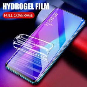 Anti Gores Hydrogel Clear Oppo Reno 7 4G 7 5G 7 Z Reno 6 4G/5G Reno 5 Reno 5F Reno 4 Reno 4F Reno 4 Pro Reno 3 Reno 3 Pro Reno 2 Reno 2F Screen Guard Protector Bening Plastik Jelly Lentur