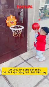 Bóng rổ treo tường kèm bảng ghi điểm cho bé đồ chơi bóng rổ gắn tường vận động tăng chiều cao cho trẻ TOYLIFE