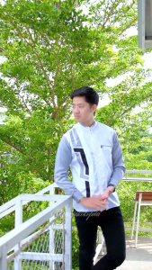 Koko Elrumi Lengan Panjang Kombinasi Bahan Katun Toyobo Premium Motif SINERGI Bisa Cod