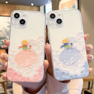 Creative Oil Painting Phone Case Silicone Protective Shell for iPhone 15 13 pro Max 14 plus Couple 12 Mini 11 Transparent 17/XR Girls 8 plus Anti-Fall 7/6