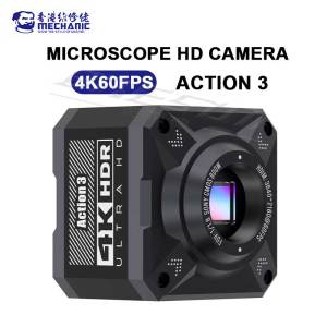 MECHANIC Action 3 Microscope Camera 4K60FPs Dual-display on 1 Screen Supports External Thermal lmaging HDMl/USB Port HD Camera