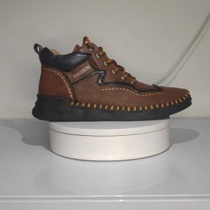 Import Kulit Sepatu Pria Tali Boots Tinggi Casual Semi Formal Cowok Sepatu Kerja Touring Nyaman Keren Lentur 218