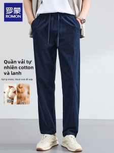 ROMON | Quần Tây Nam Linen Phong Cách Dân Dã