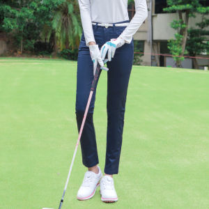TTYGJ | Lightweight Mid-waist Cotton Fitted Comfortable Womens Golf Pants