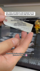 Borong Penanda Buku Penunjuk Mengaji Bookmark Doorgifts Readymade Custom Nama Design Engrave Event Planner Acrylic Event 3