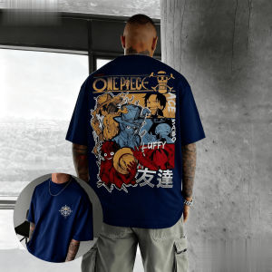 เสื้อยืดลายการ์ตูนลูฟี่ อนิเมะ ยูนิเซ็กส์ ทรงโอเวอร์ไซส์ สไตล์ Y2K สำหรับฤดูร้อน แขนสั้น พิมพ์ลายกราฟิก สตรีทแวร์ลำลอง