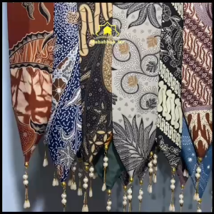 Syal Batik Wanita Fashion Bahan Katun Premium Selendang Scraf Syal Leher