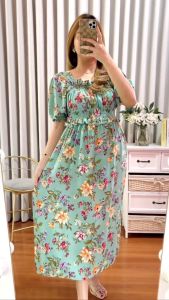 DASTER MERIL/ DASTER KERUT DADA/ KOREAN DRESS/ DASTER KEKINIAN