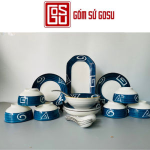 Bán lẻ Bộ bát đĩa đẹprẻ decor bàn ăn hiện đại sang trọng PDS010 chén đĩa đa dạng mẫu mã