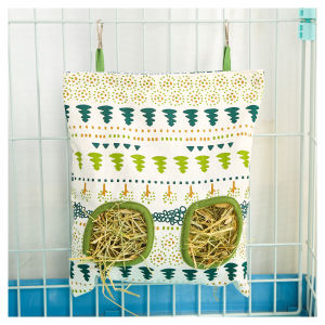 Rabbit Straw Bag Anti-Waste Cloth Product Pets Guinea Pig Guinea Pig Rabbit Large Capacity Waterproof Hanging Hay Bag