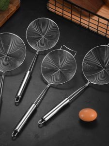 Lưới Lọc Bằng Thép Không Gỉ Lớn Dùng Trong Nhà Bếp Để Lọc Mì Và Bánh Bao Cua Dùng Để Nấu Súp Cua Và Lọc Dầu