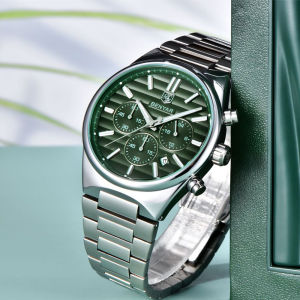 Đồng Hồ Đeo Tay Nam BENYAR 42mm Quà Tặng Đồng Hồ Thạch Anh Chronograph Bằng Thép Không Gỉ Với Mặt Kính Sapphire Chống Nước Ngày Tự Động Kim Dạ Quang