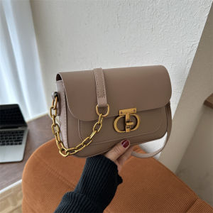 Túi Đeo Chéo Vuông Thời Trang Cho Nữ Túi Đeo Vai Đơn Thời Trang Mới 2024 Túi Nhỏ Có Khóa Kéo Bằng Dây Xích Đa Năng Cho Phụ Nữ