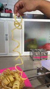 Alat Potong Kentang Curly Terbaru Bahan Stainless Steel / Mesin Kentang Curly dan Spiral